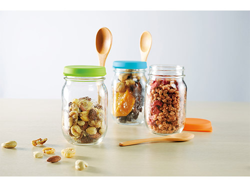 スプーン付きキャップジャー 1個