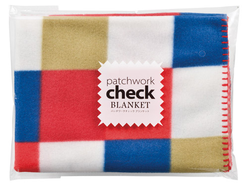 パッチワークチェック ブランケット