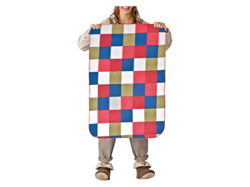 パッチワークチェック ブランケット