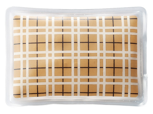 チェックのエコウォーマー