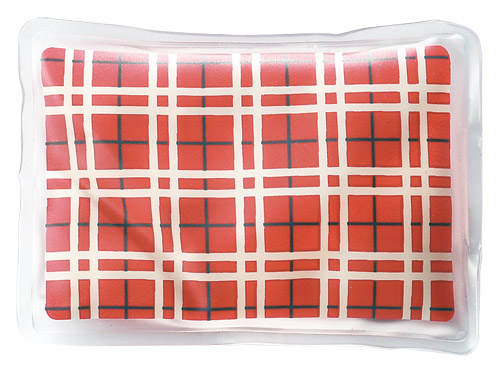 チェックのエコウォーマー