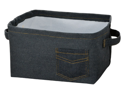 デニム調収納ケース