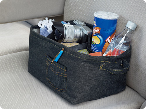 デニム調収納ケース