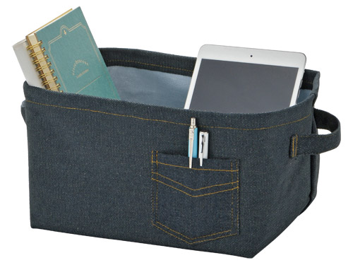デニム調収納ケース